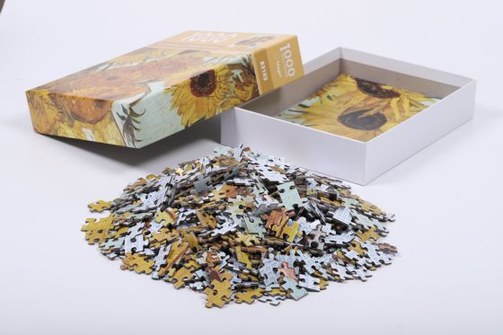 मध्यवर्ती कठिनाई कस्टम मुद्रित आयताकार पहेली छवि और पाठ के साथ व्यक्तिगत